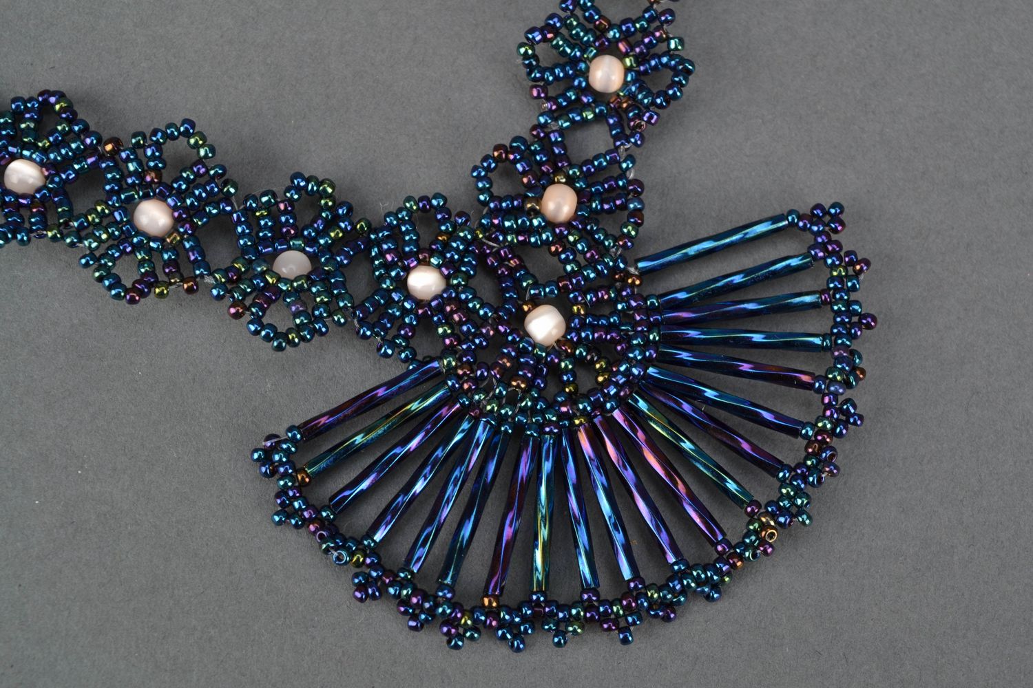 Handmade beaded necklace Cleopatra photo 3
