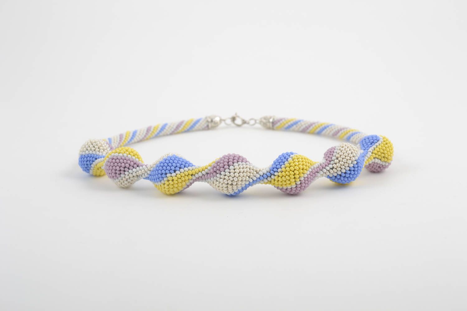 Schmuck aus Rocailles Halskette handmade Collier für Frauen zart einzigartig foto 3