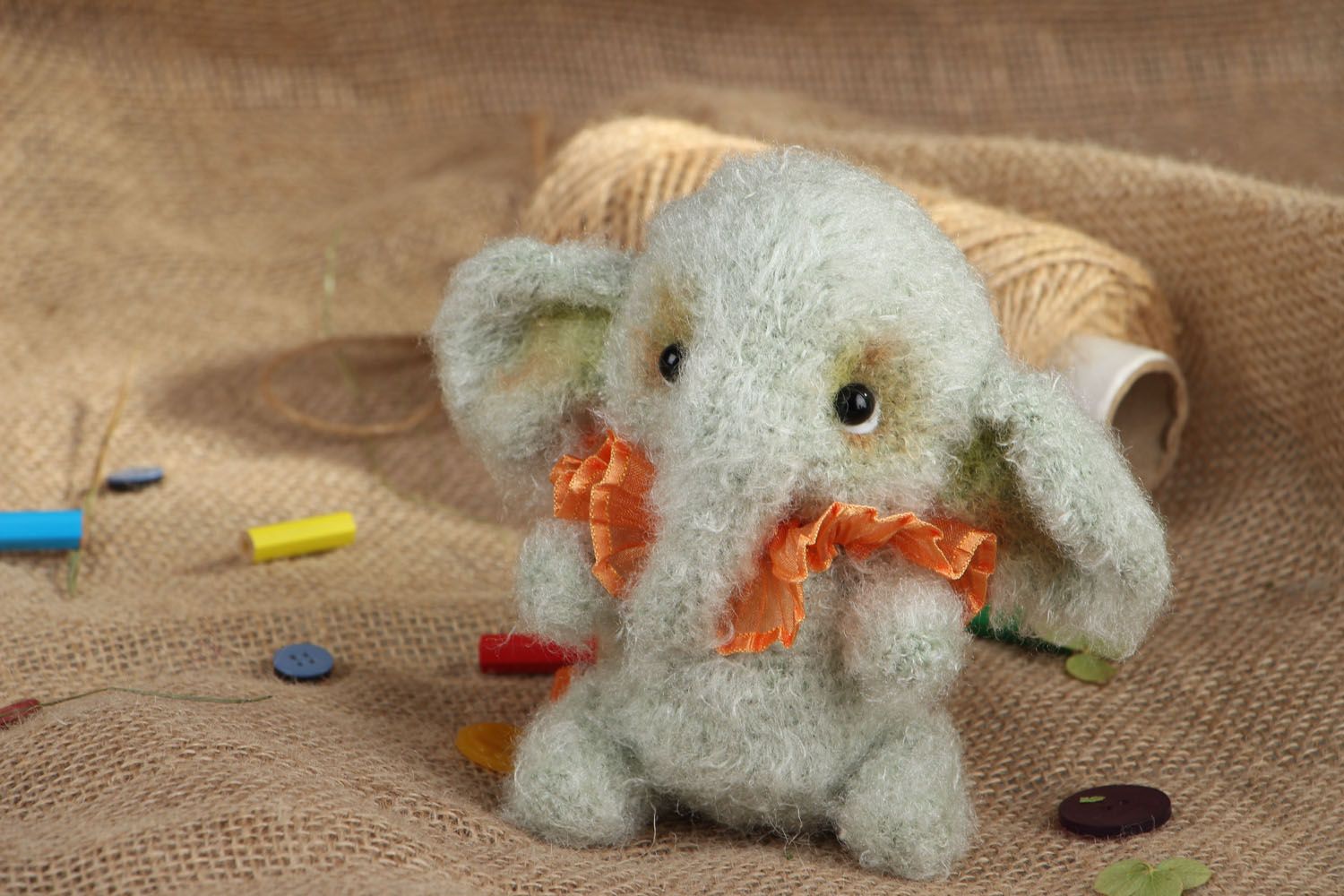 Crocheted toy Elephant photo 5