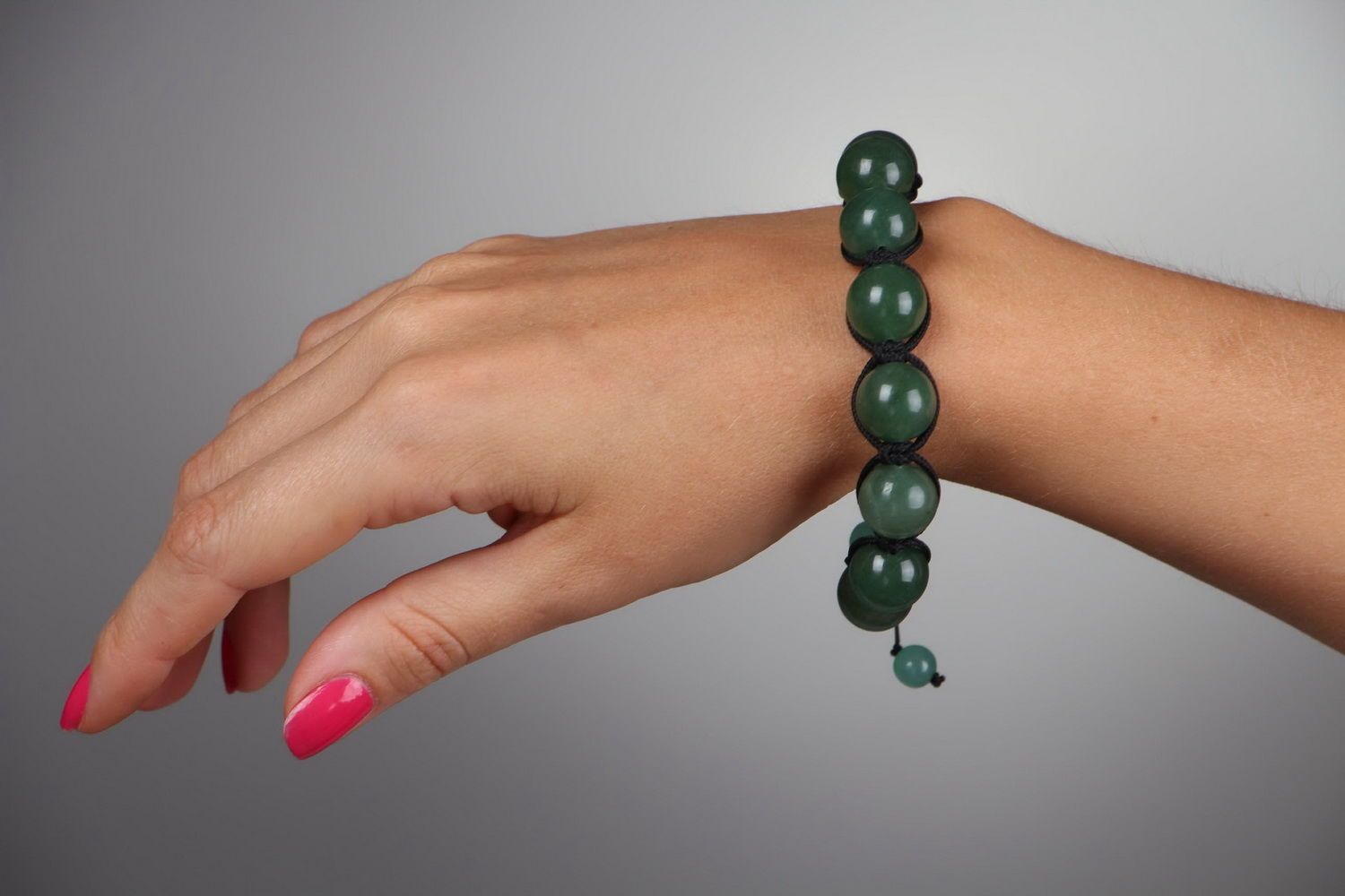 Grünes Armband mit Nephrit foto 5