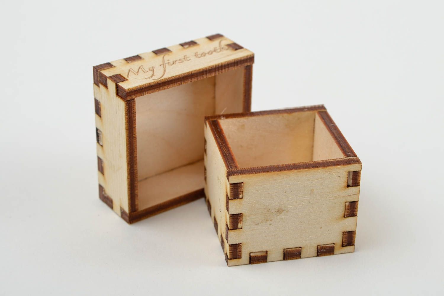 Handmade unusual jewelry box wooden blank for creativity designer decor photo 4