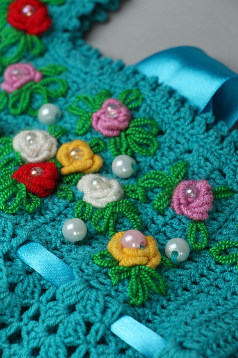 Crochet cotton dress for girl photo 2