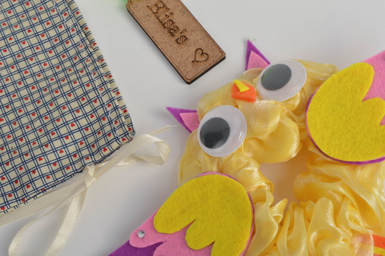 Handmade Eule Spielzeug Kamera Accessoire ausgefallenes Geschenk mit Futteral foto 3
