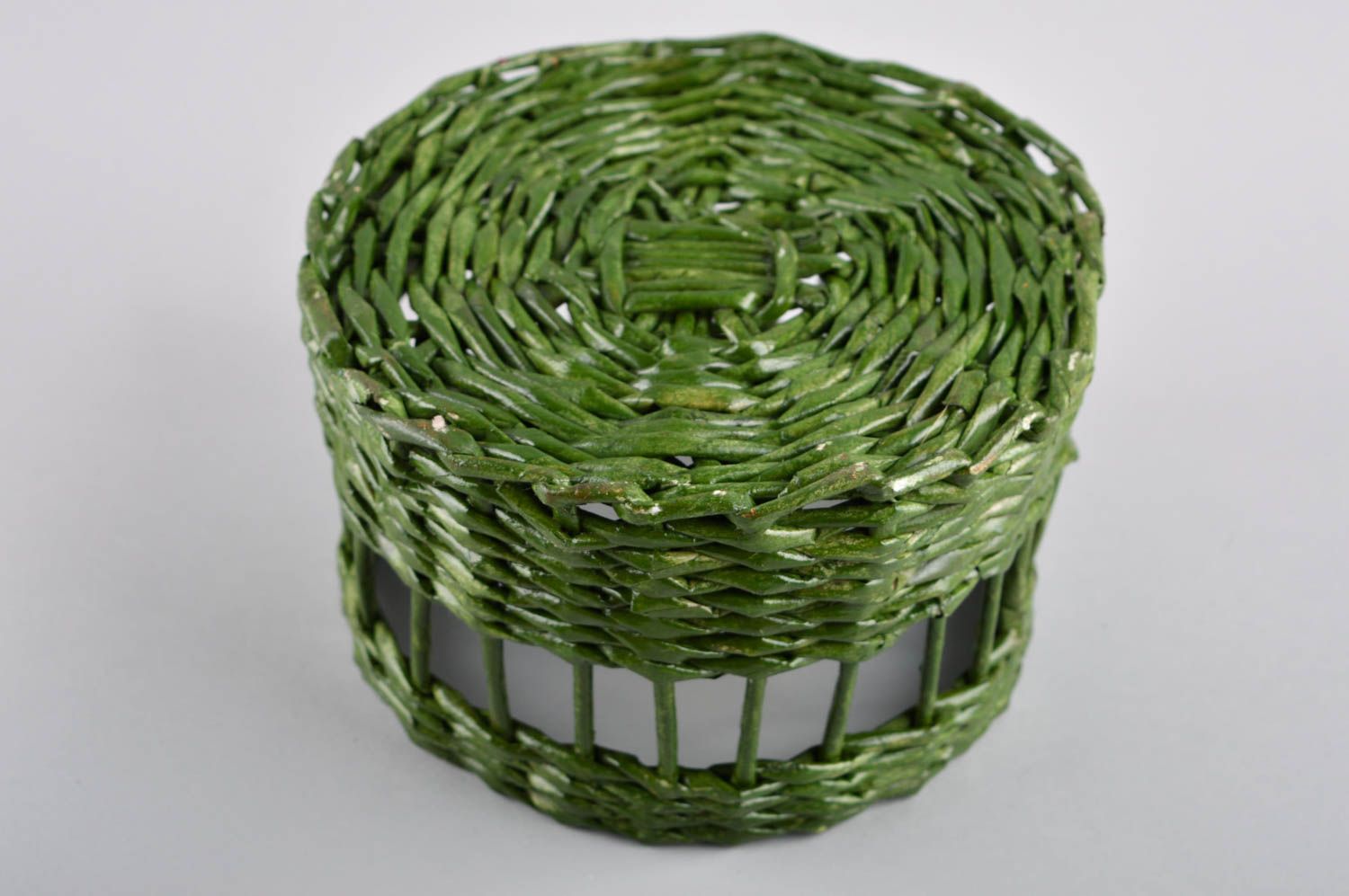 Handmade woven basket stylish interior ideas beautiful green basket for home photo 5