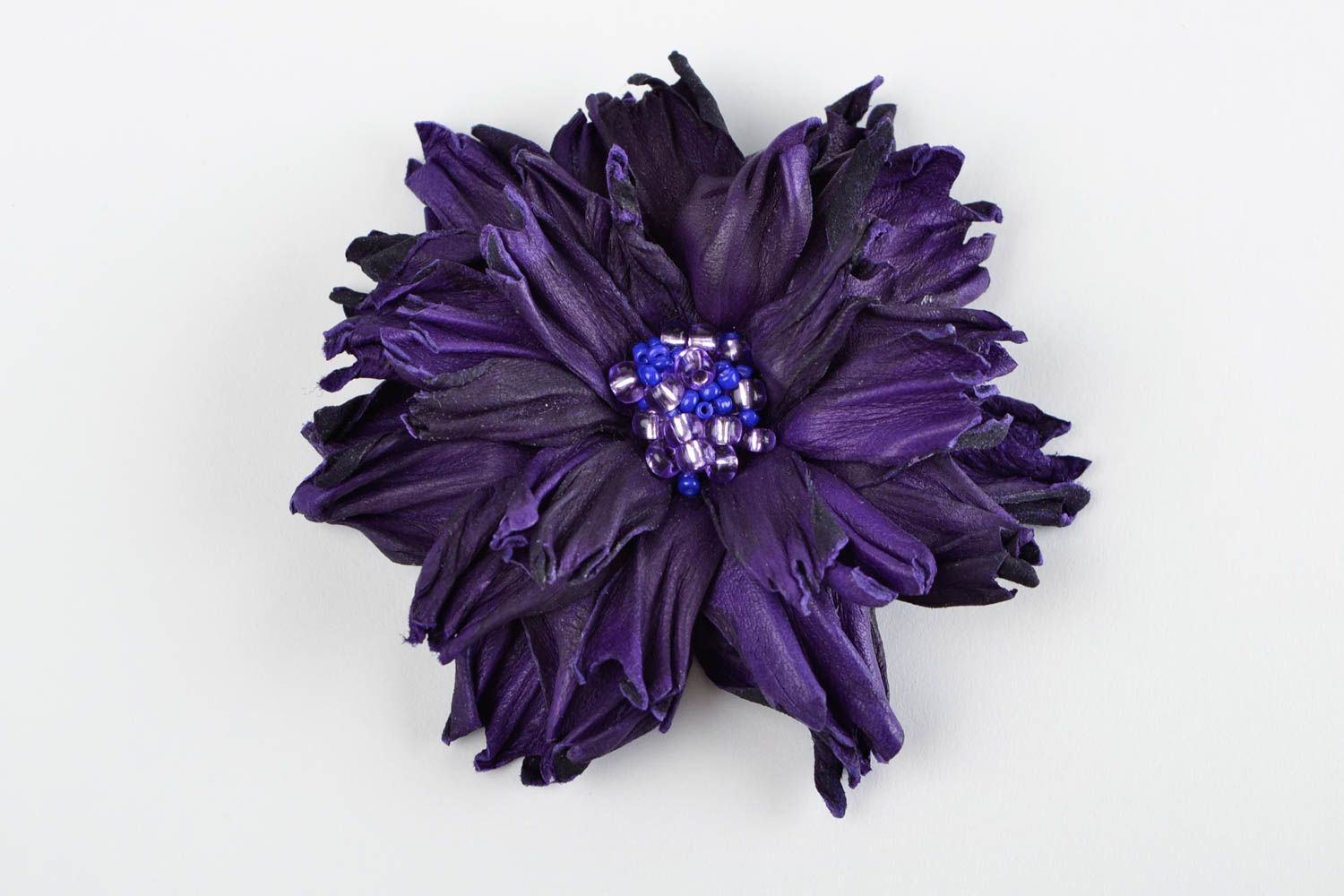 Handmade brooch designer accessory unusual gift for her flower brooch photo 3