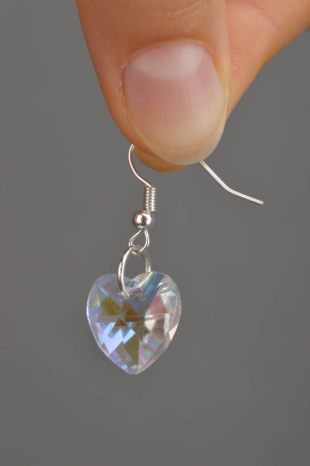 Handmade earrings designer jewelry glass earrings unusual accessory gift ideas photo 1