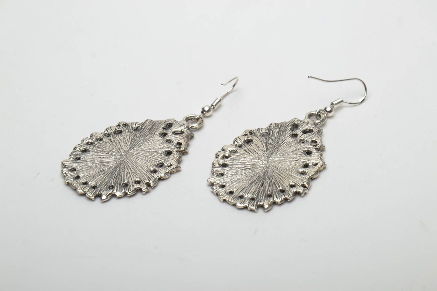 Earrings with natural flowers photo 5