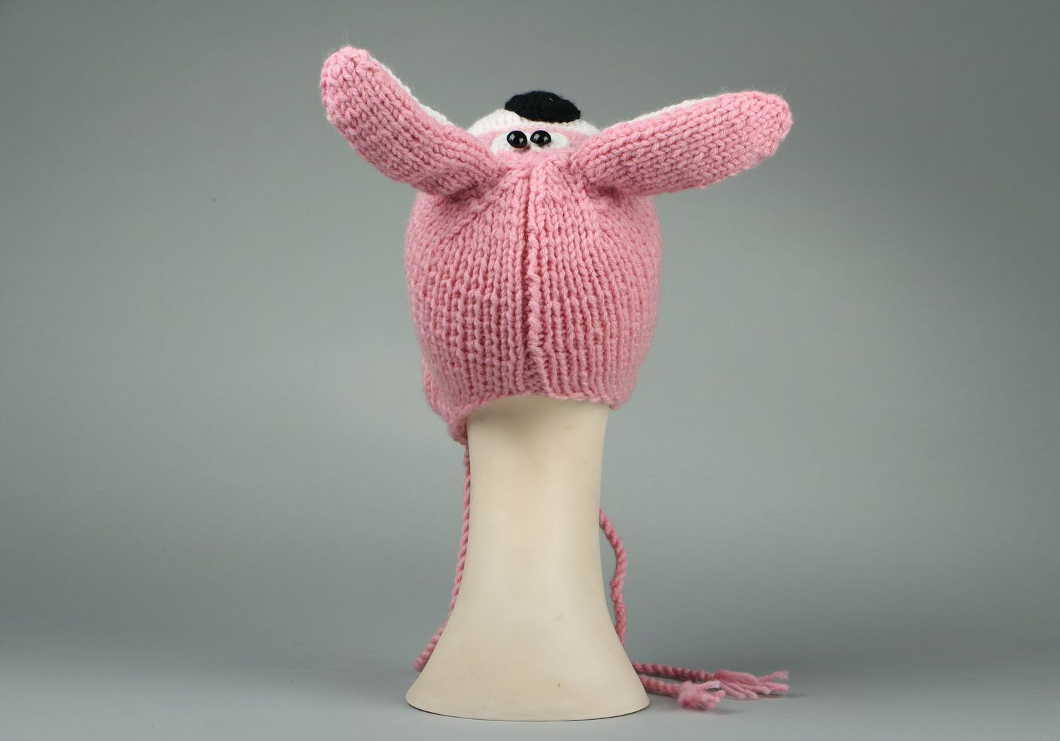 Knitted hat Hare photo 4