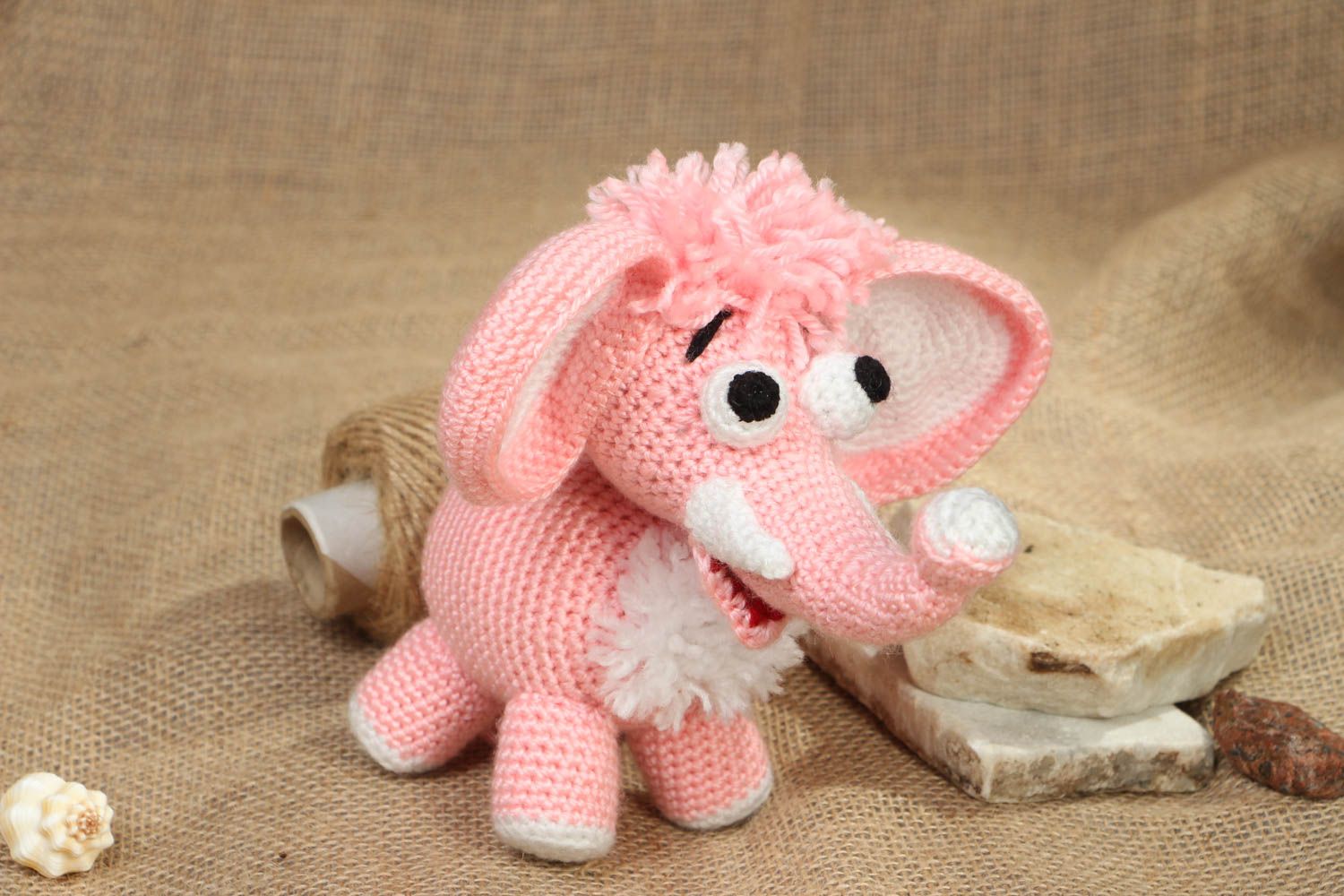Designer crochet toy Elephant photo 5