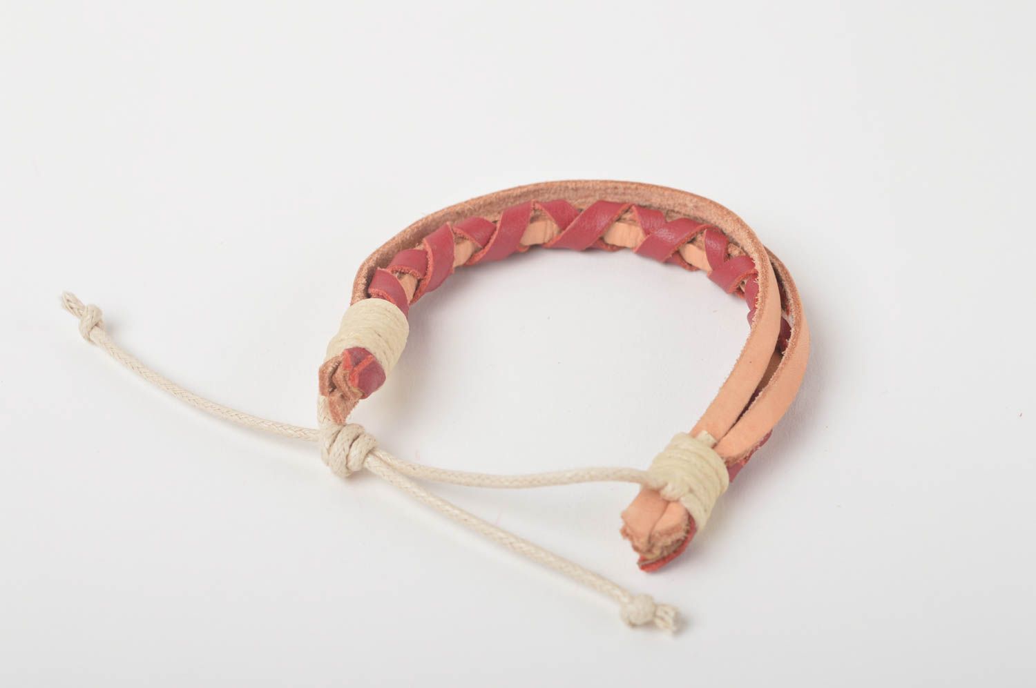 Stylish handmade leather bracelet designs leather goods cool jewelry photo 2