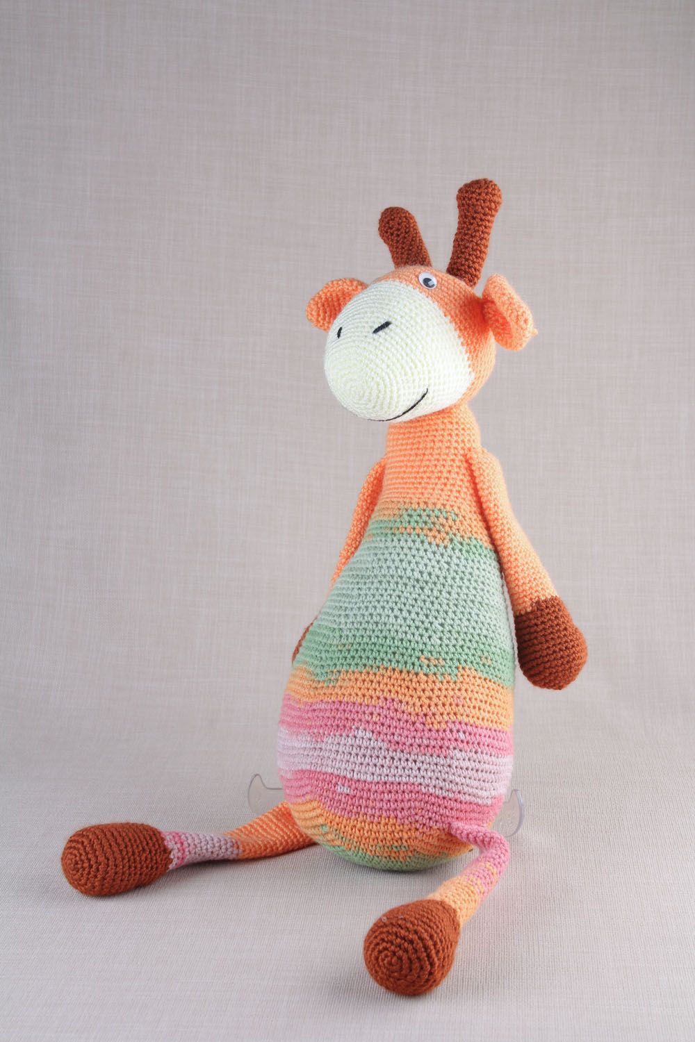 Poupée tricotée girafe faite main photo 5