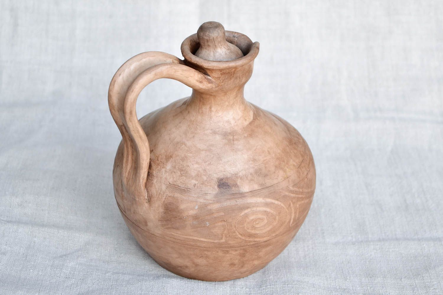 Öko Geschirr handgefertigt Keramik Krug Küchen Deko Geschenk für Frauen 1 L foto 5