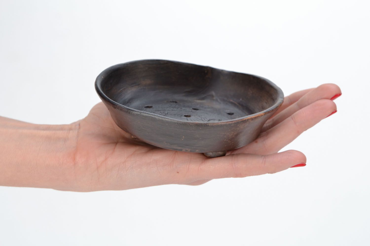 Portasapone in ceramica fatto a mano accessori per bagno saponiera originale foto 2