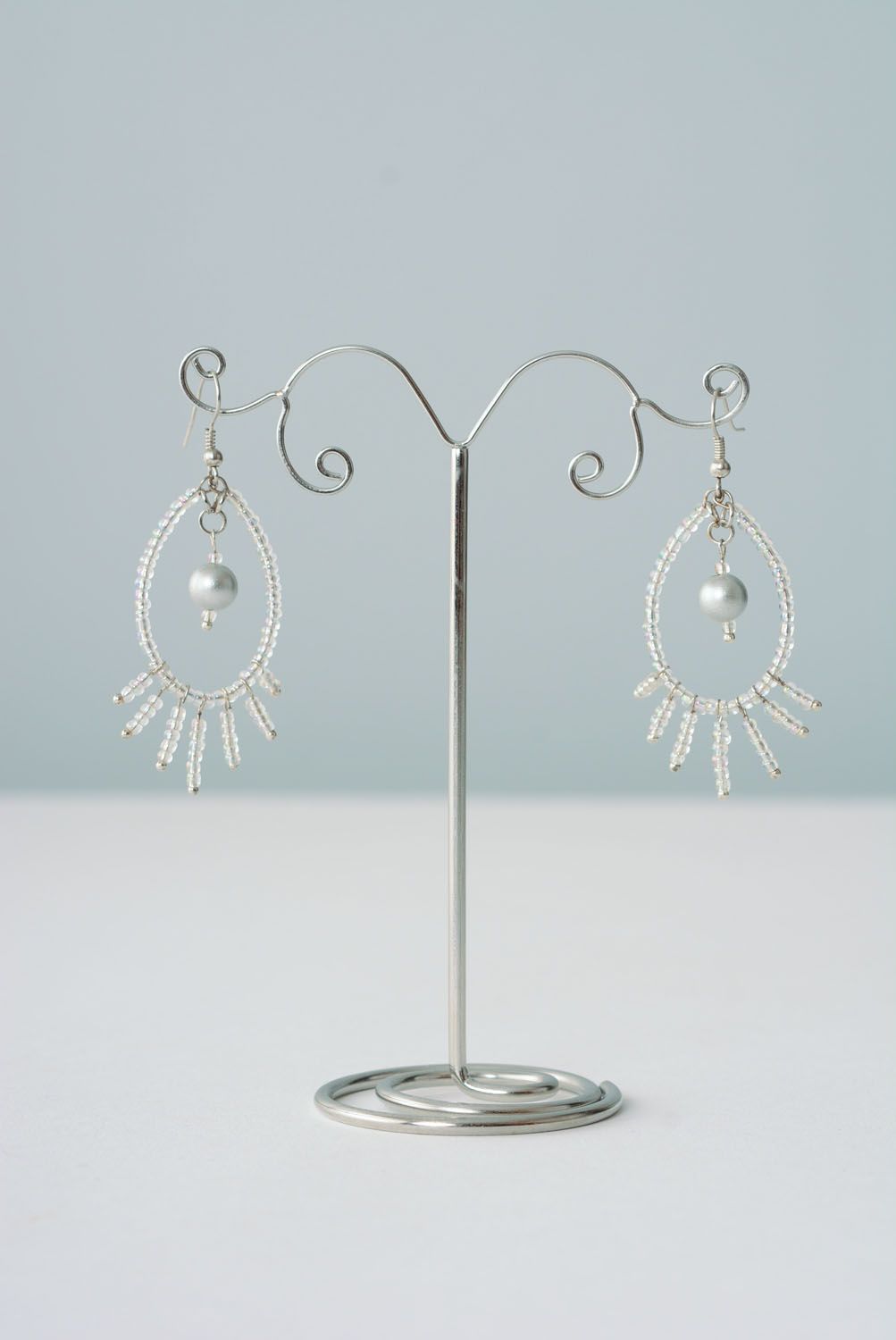 Beautiful beaded earrings photo 1
