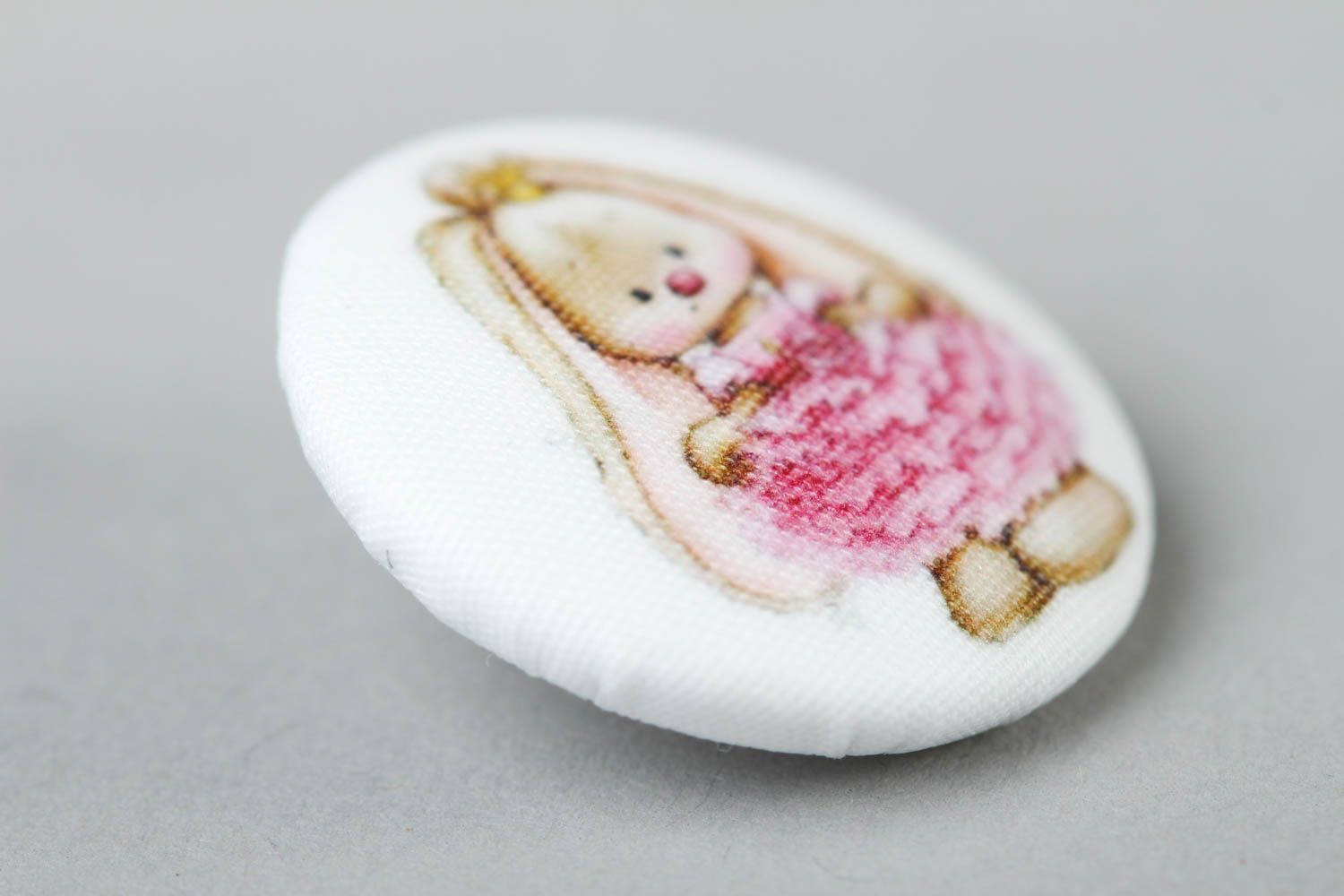 Handmade fittings for sewing unusual beautiful button plastic cute button photo 2