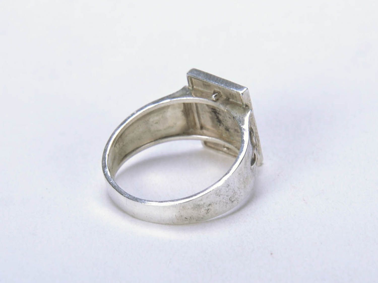 Перстень из серебра Герб Украины фото 2
