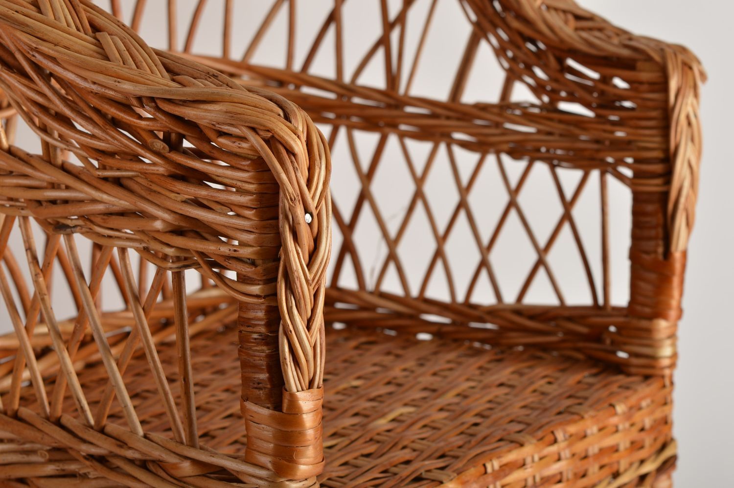 Плетеное кресло ручной работы плетеная мебель детская дизайнерская мебель фото 4
