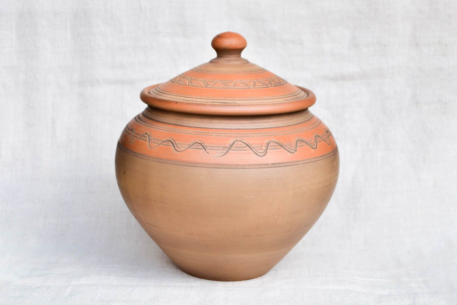 Handmade Keramik Topf für Schmoren mit Deckel Ton Geschirr Küchen Zubehör foto 5