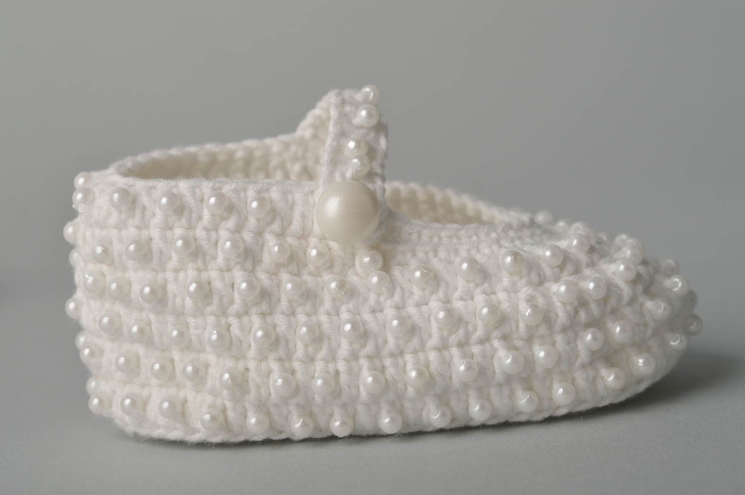 Schöne handgefertigte Schuhe gehäkelte Babyschuhe Geschenke für Kleinkinder toll foto 2