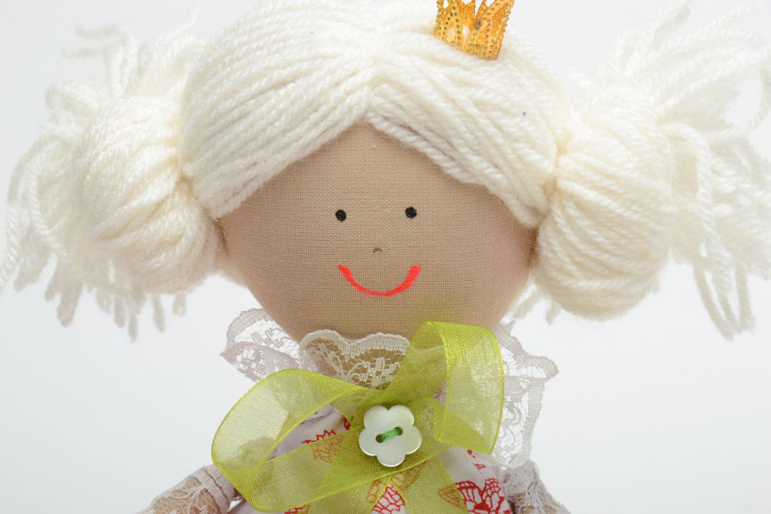Handmade designer fabric doll photo 3