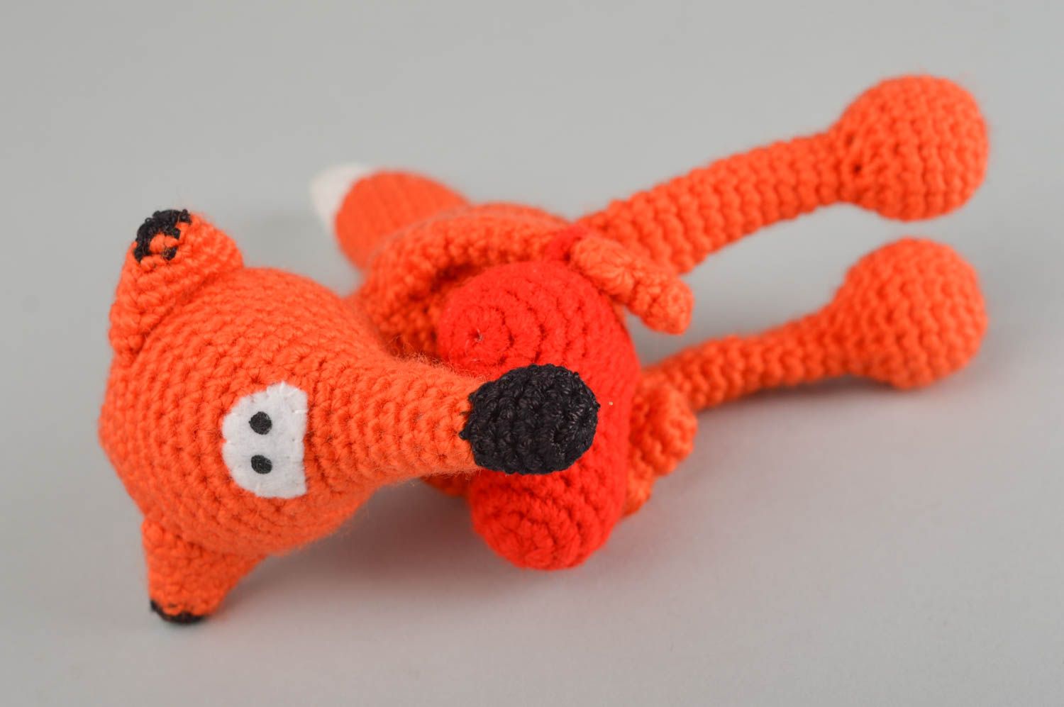 Gehäkeltes Spielzeug handmade Fuchs Kuscheltier Geschenkidee für Kinder foto 5