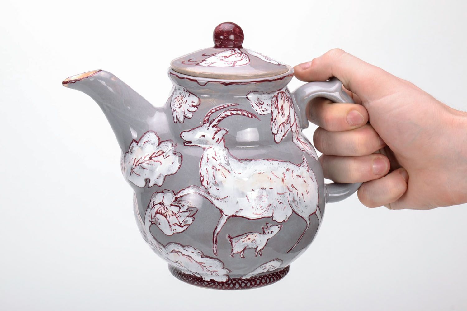 Hand painted teapot photo 5