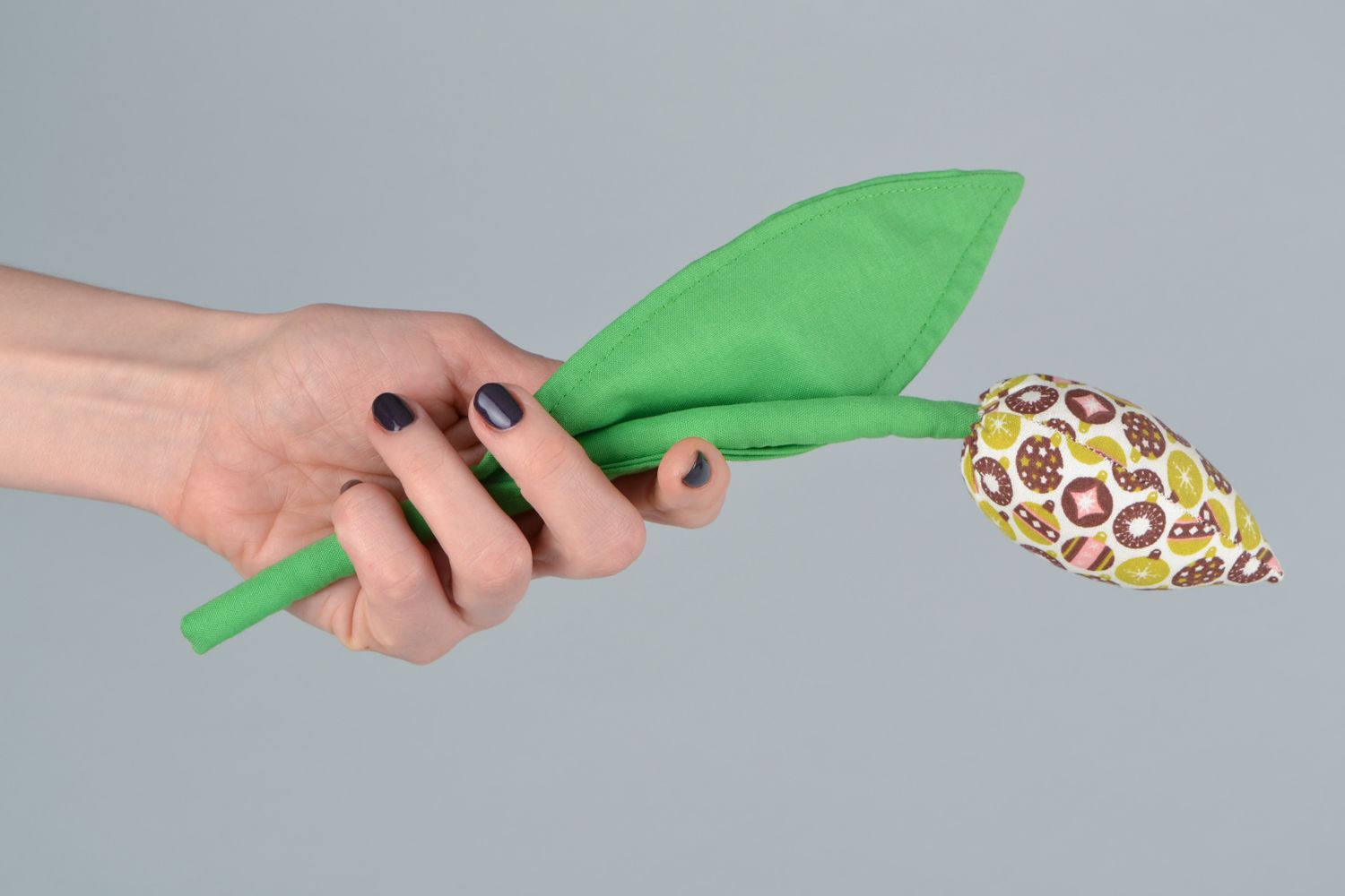 Handmade soft fabric flower Tulips photo 2