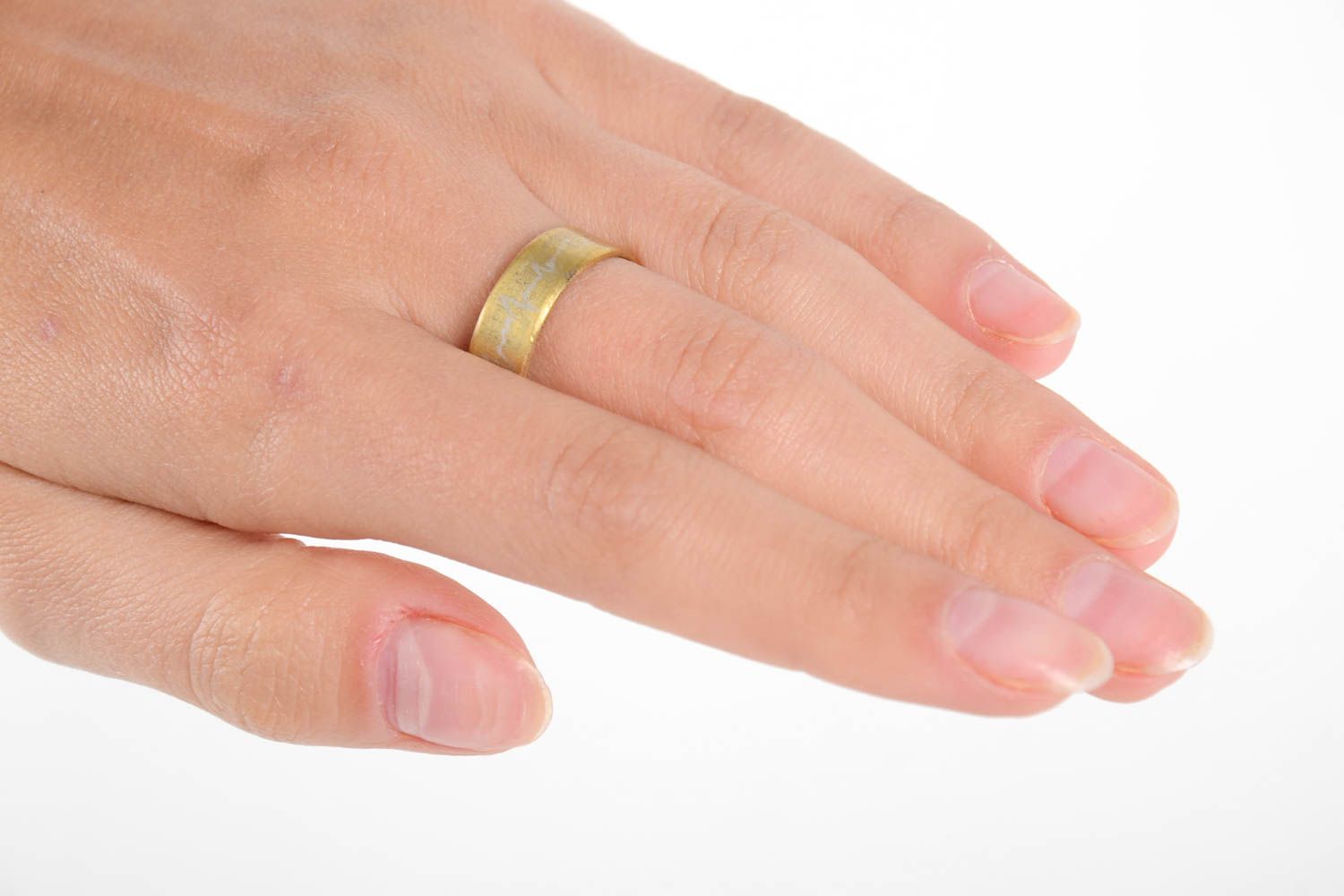 Kupfer Ring handgeschaffen Frauen Ring stilvoll Designer Schmuck schön foto 2