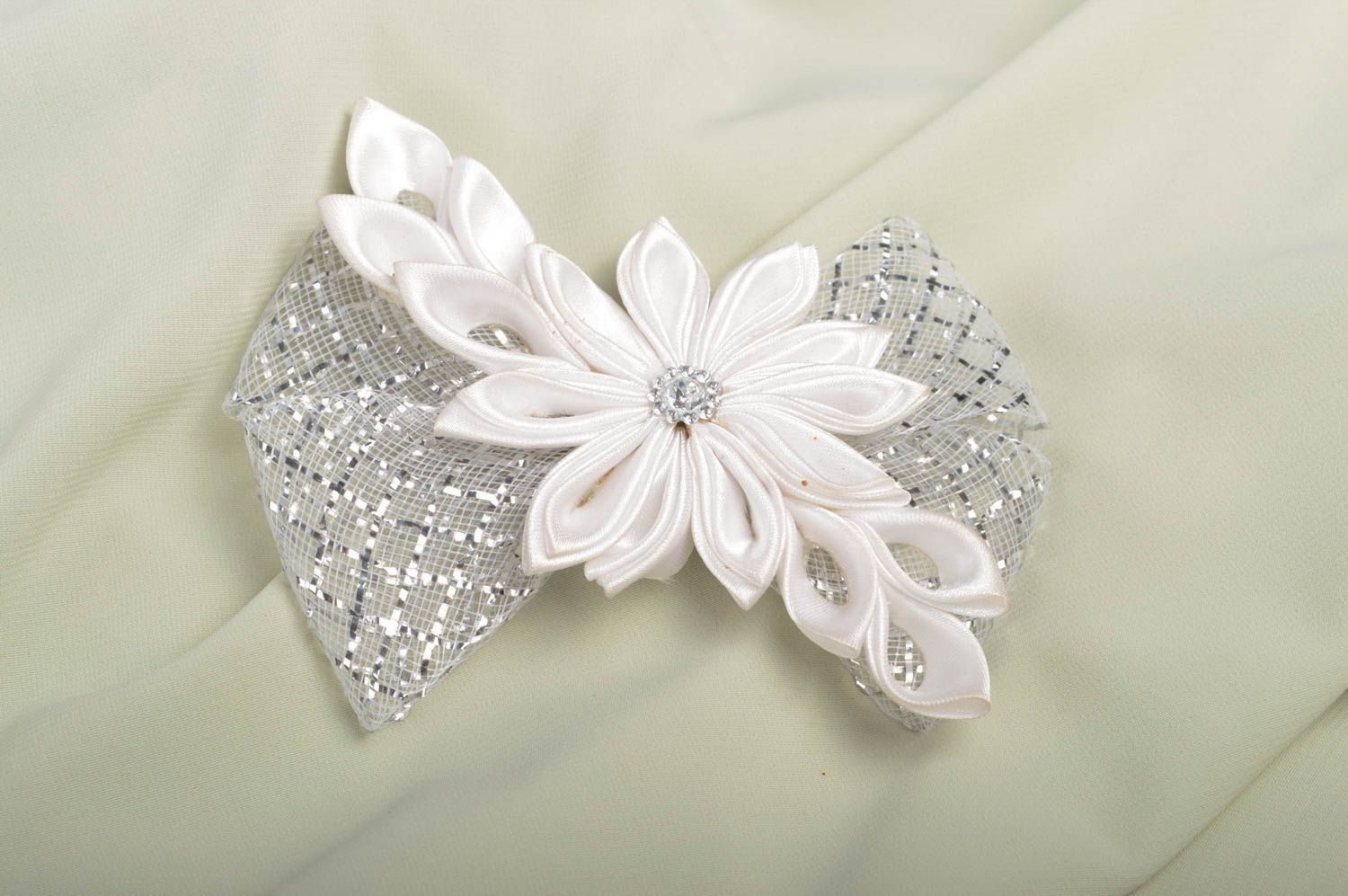 Handmade hair clip flower hair accessories flowers for hair gifts for kids photo 1