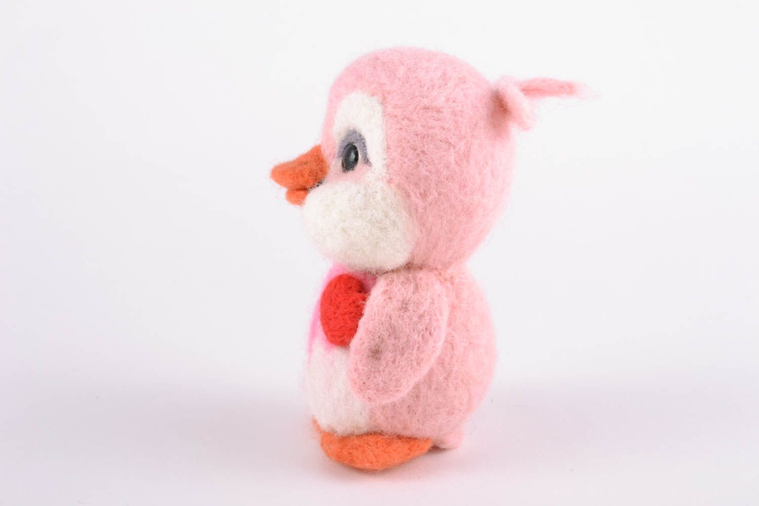 Felted wool toy penguin photo 5