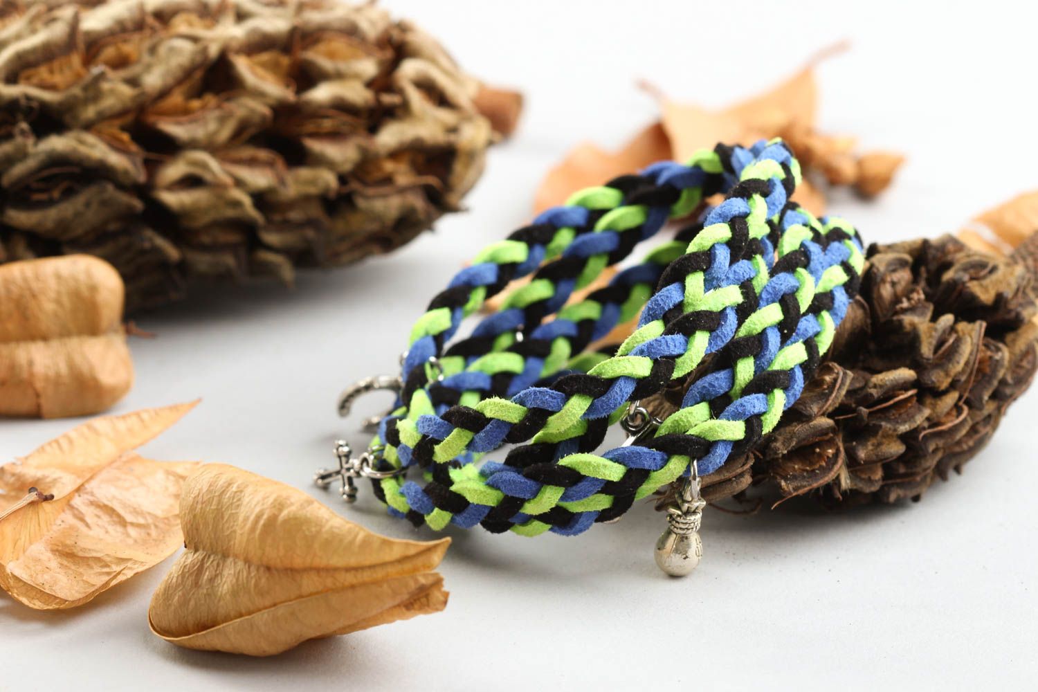 Handmade Wildleder Armband Schmuck für Frauen Geschenk für Frau Armband Frauen  foto 1