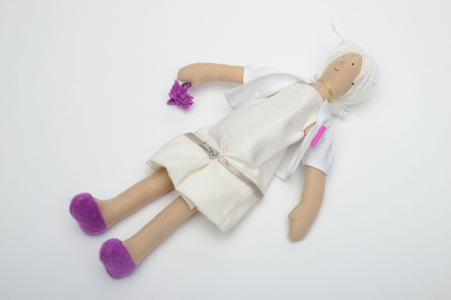 Collectible fabric doll Doctor photo 2
