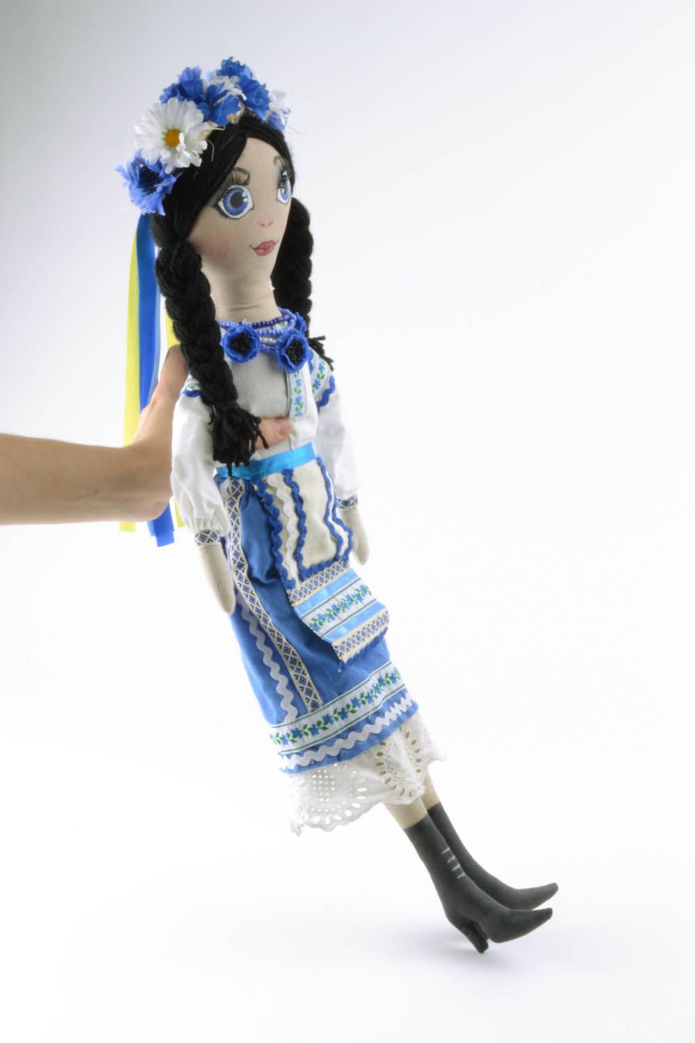Мягкая кукла в украинском костюме фото 5