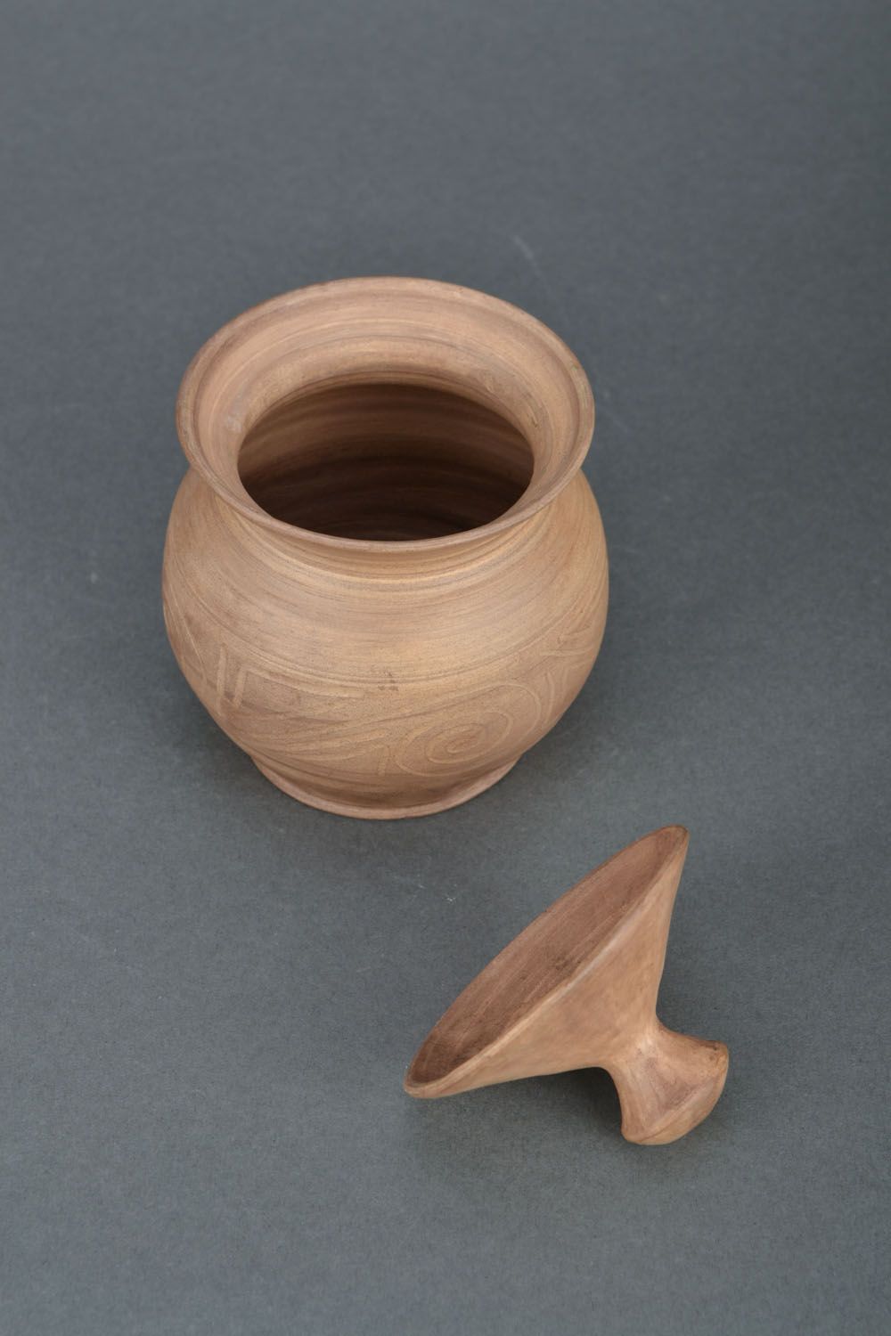 Pot à cuire en argile blanche fait main original pratique décoratif cuisine photo 5