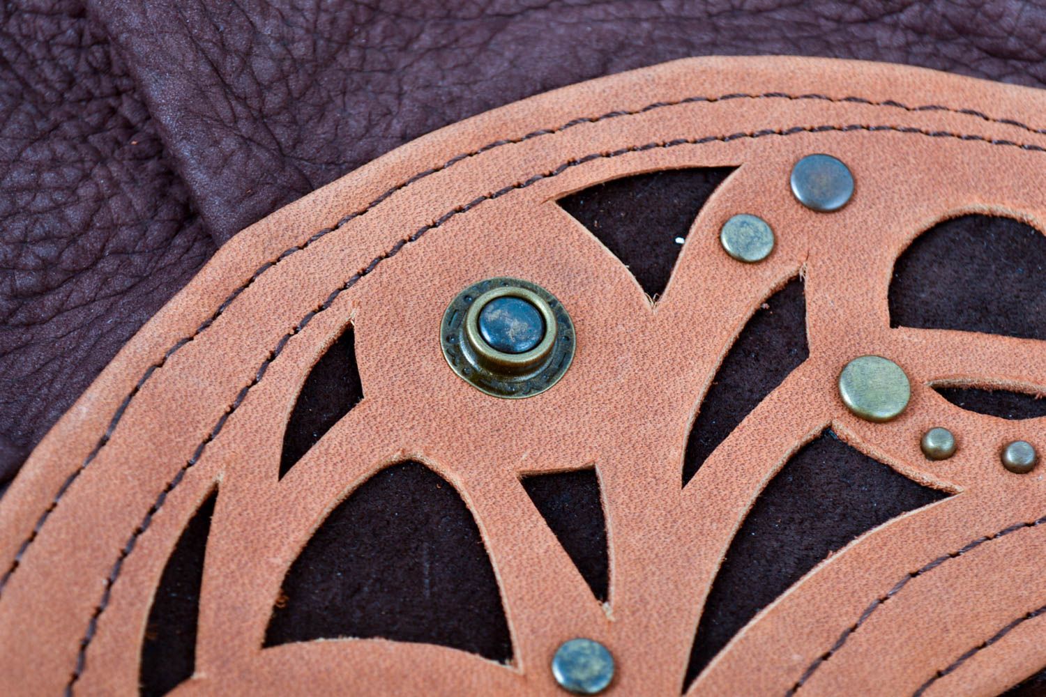Bolso de cuero hecho a mano accesorio de moda regalo original para mujeres foto 3