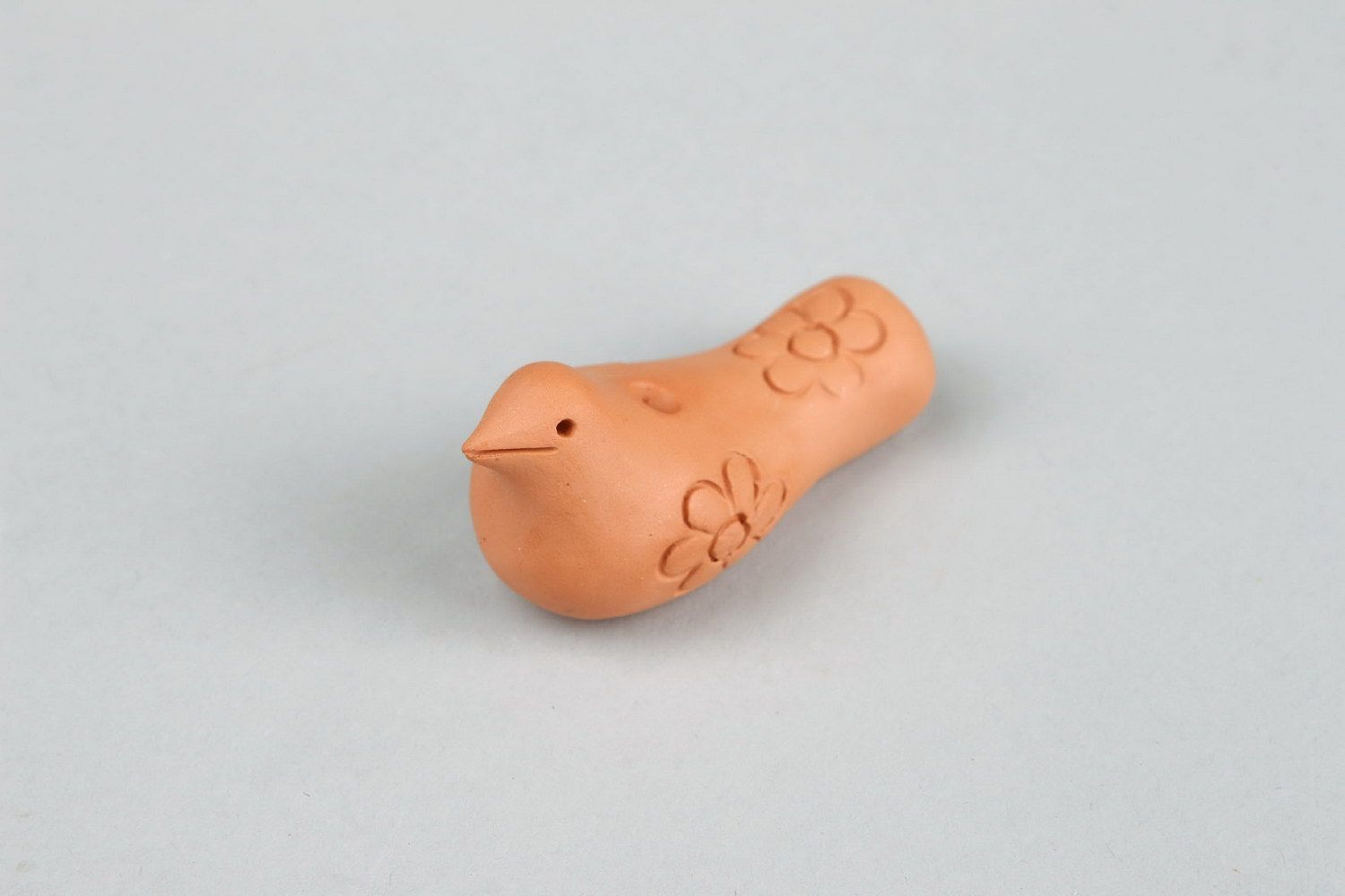 Керамическая свистулька Птичка музыкальный инструмент и детская игрушка фото 4