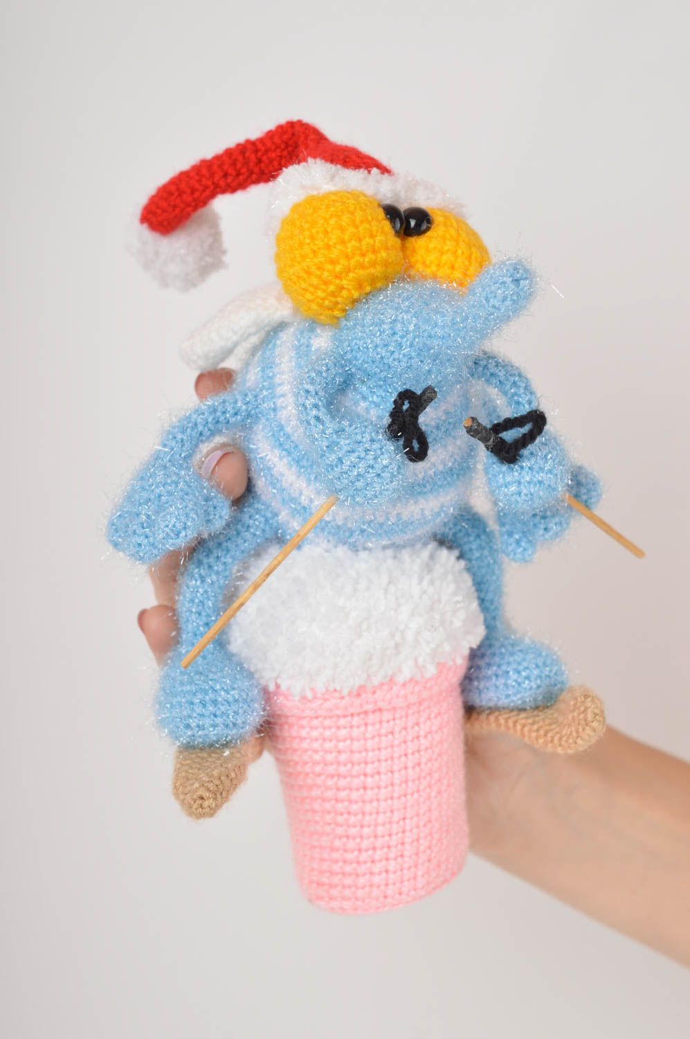 Peluche mouche Jouet fait main tricoté en fils acryliques Cadeau pour enfant photo 2