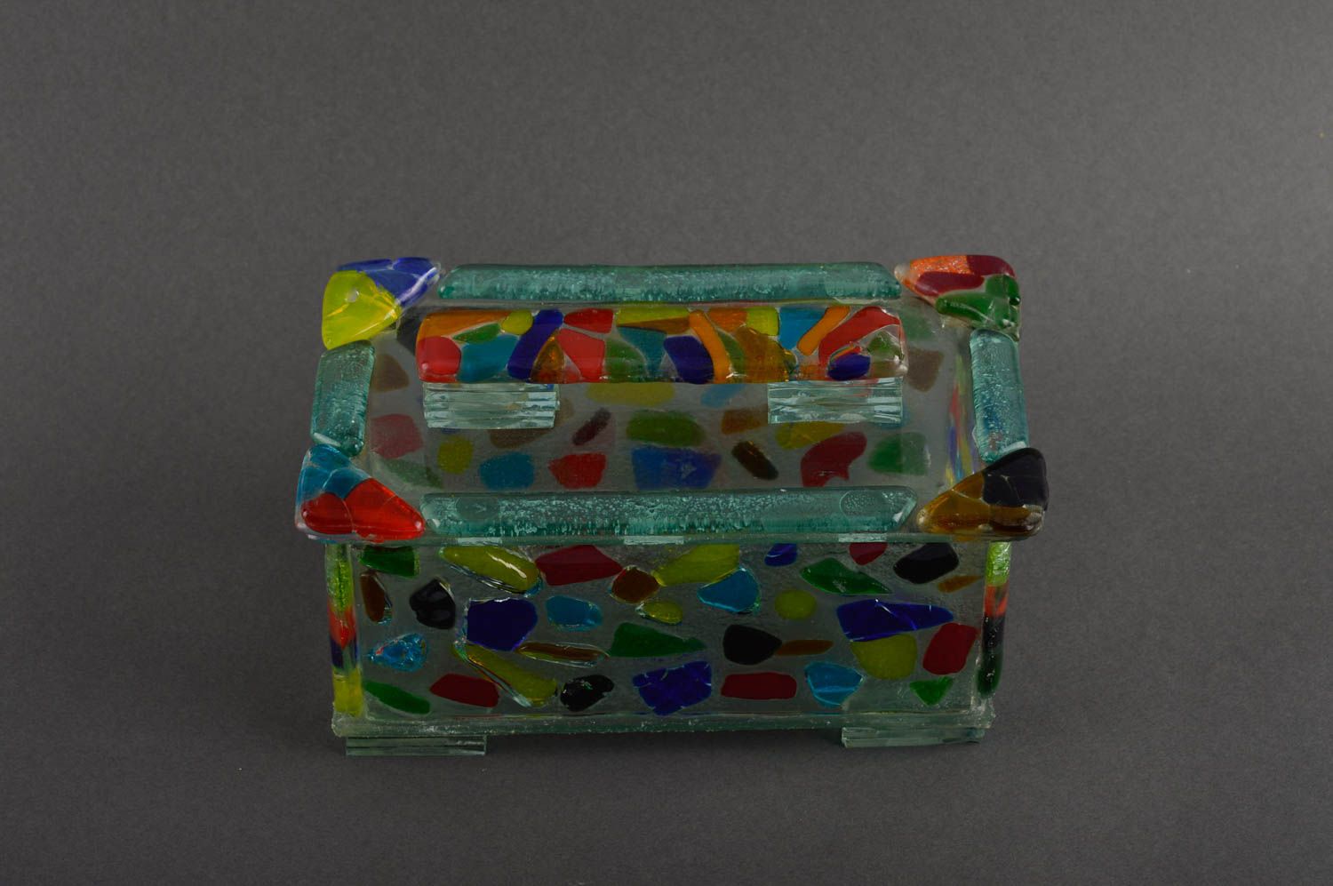 Handmade Kästchen für Schmuck Schmuckschatulle Glas Geschenk für Frauen bunt foto 2