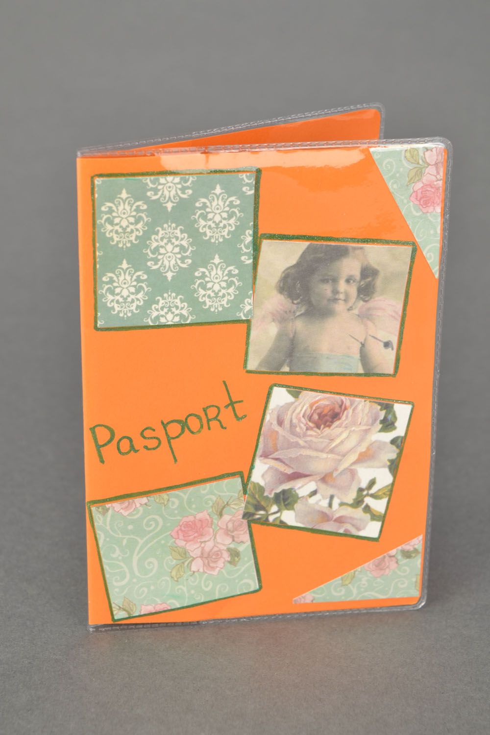 Étui passeport original Vintage fait main photo 1