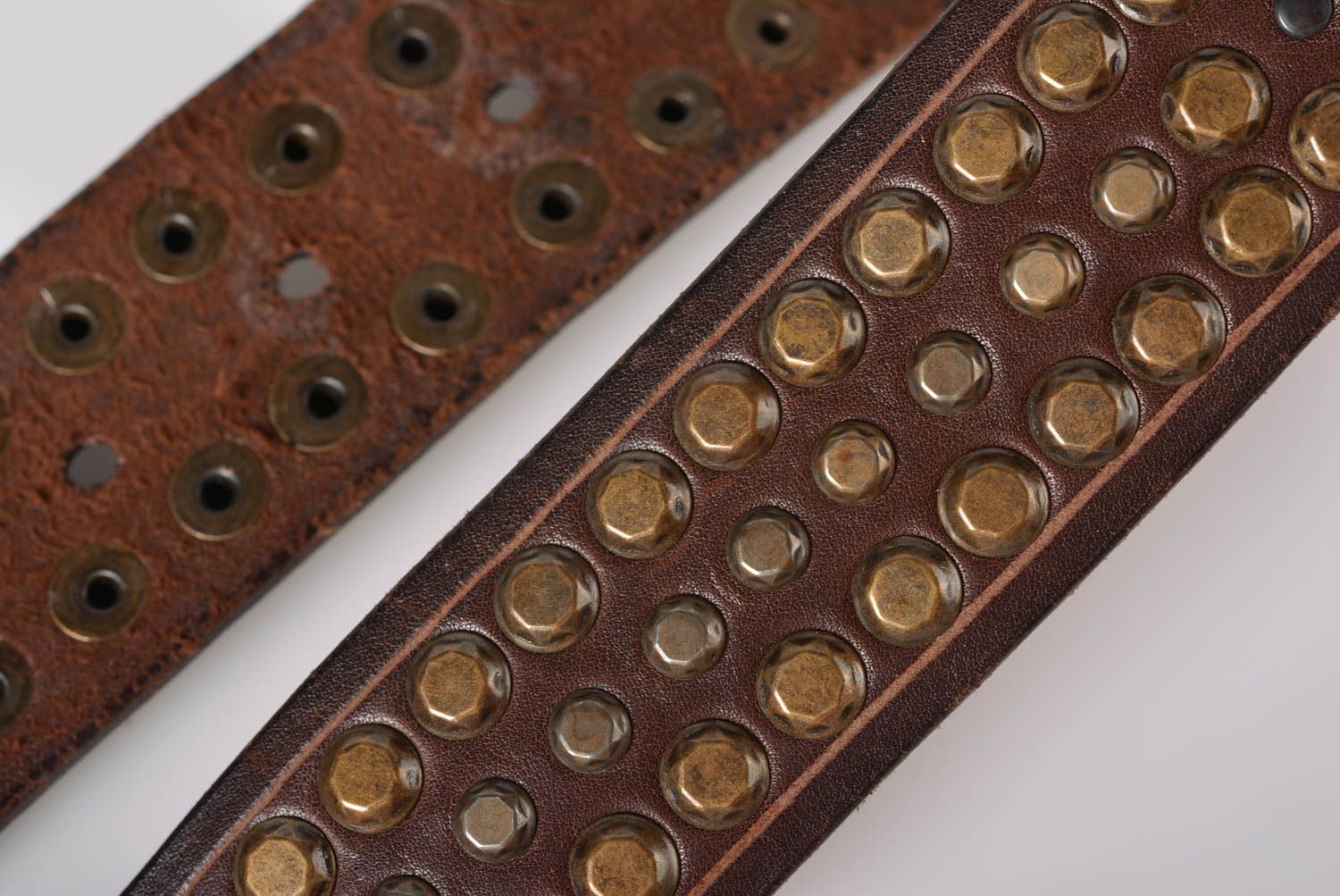Mens belt handmade leather belt brown leather belt accessories for men photo 5