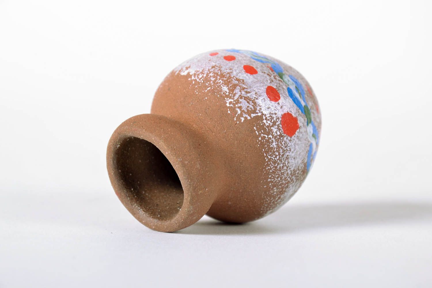 Vaso de cerâmica decorativo feito a mão foto 4