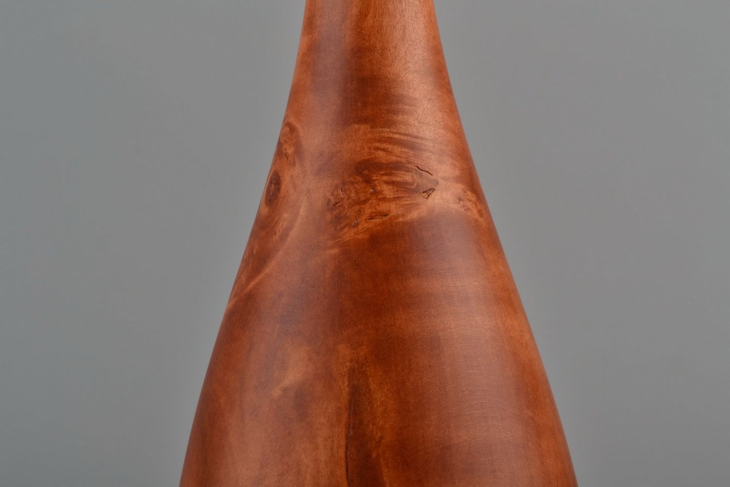 Vaso decorativo de madeira de sicômoro foto 3