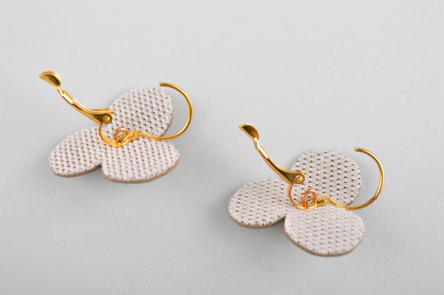 Small earrings handmade flower jewelry designer jewelry birthday gift for girls photo 5