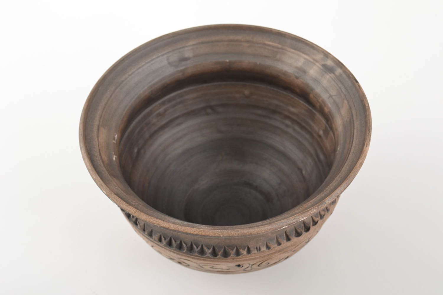 Bol en argile fait main grand pour cuisson au four 1 litre poterie ethnique photo 4