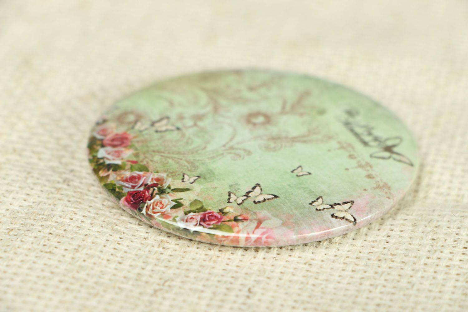 Pocket mirror Butterfly photo 2