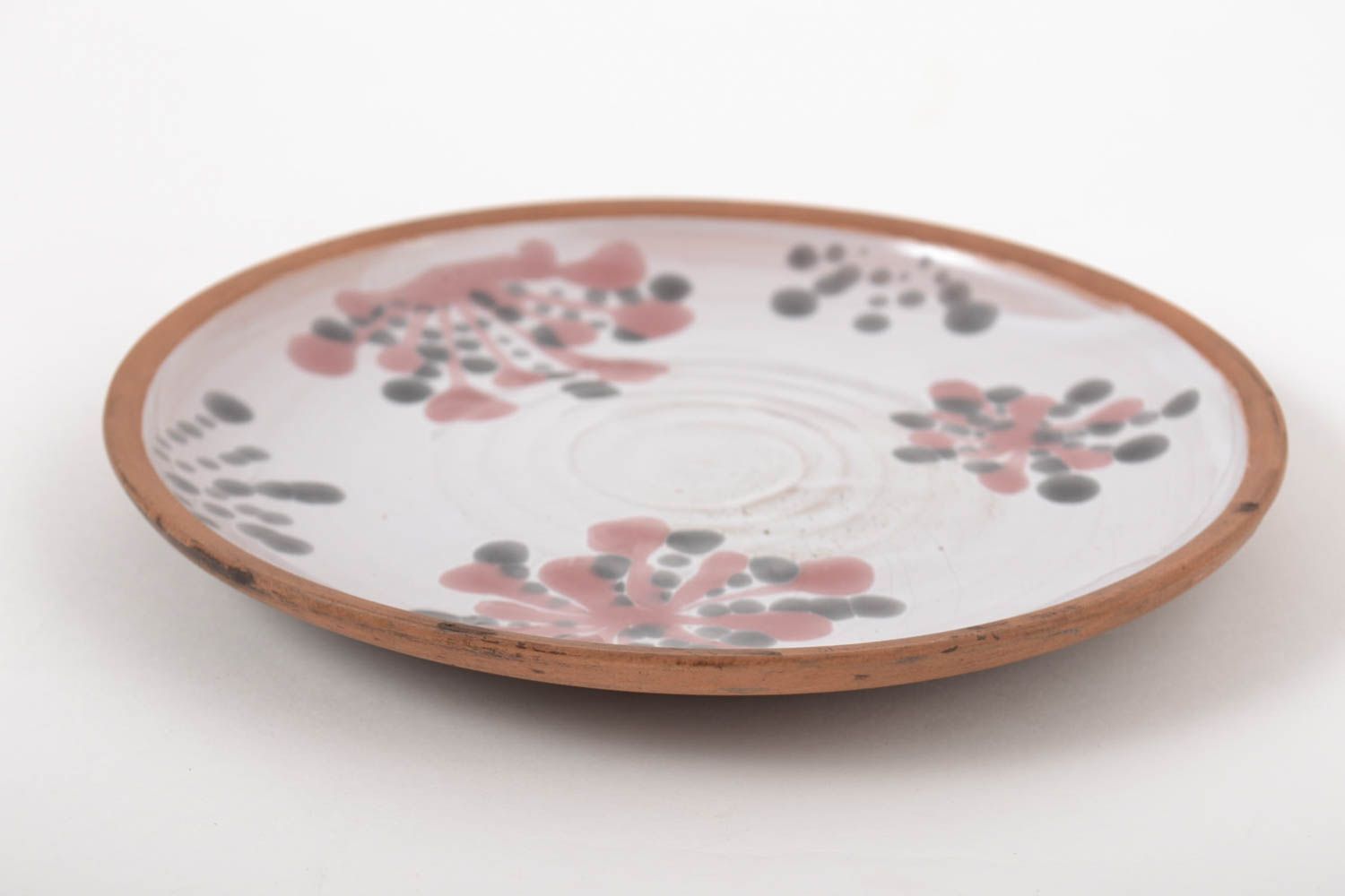 Handmade ceramic dish eco friendly plate handmade tableware accessory for home  photo 4