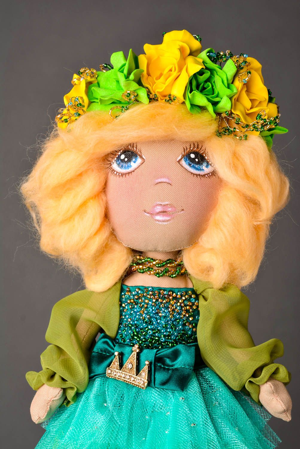 Muñeca de trapo artesanal juguete infantil regalo original para niña Princesa  foto 3