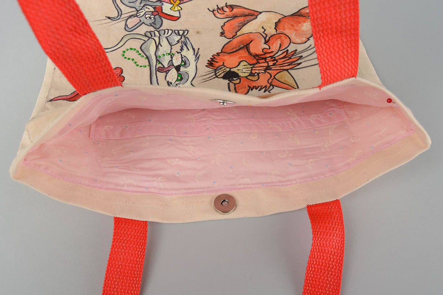 Bolso grande pintado vistoso accesorio de mujer regalo original para mujer foto 4