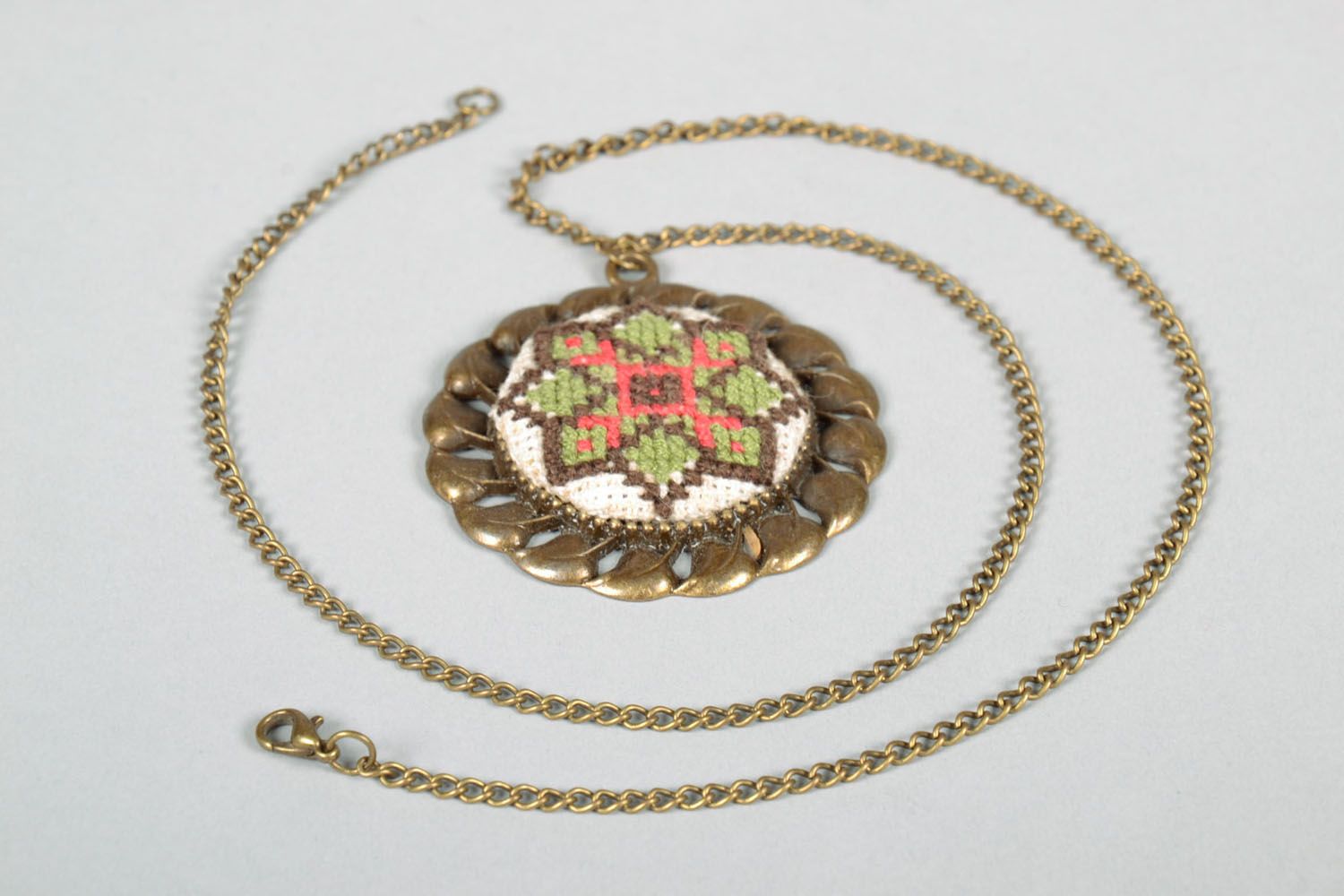 Pendant with embroidery photo 5
