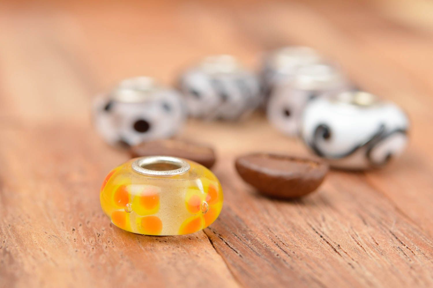 Beautiful handmade glass beads lampwork glass bead jewelry making ideas photo 1